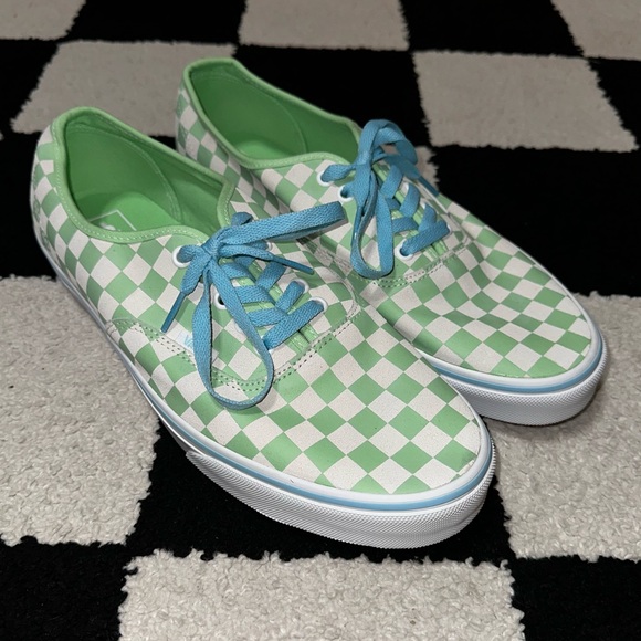 Vans Authentic Pistachio Checkered Shoes Size 11.5 - Picture 4 of 5